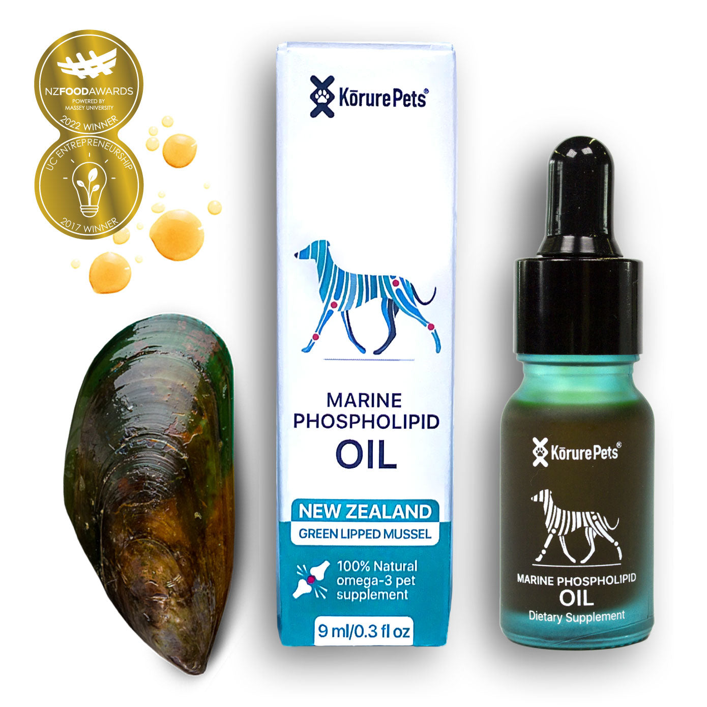 Mp Oil Dog NZ Green Lipped Mussel Oil – Korure Pets