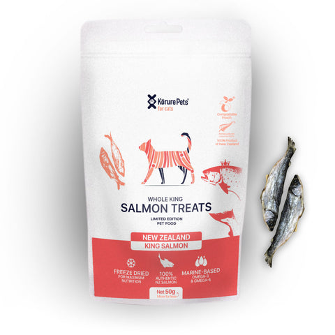 (Limited Edition) Whole King Salmon Treats - Cats